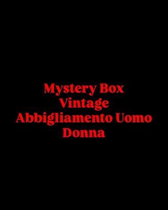 Mustery box vintage anniglimento uomo donna