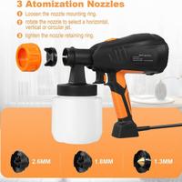 Pistola a Spruzzo Vernici Elettrico 800ml 400w