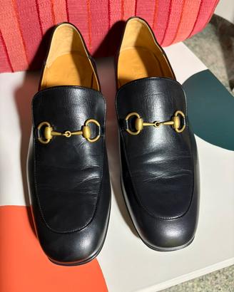 Mocassini Gucci horsebit neri tg 9 1/2