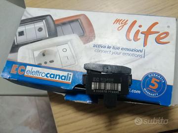 Interruttori BIPOL. 16A LIFE 4009 NERO elettrocan