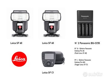 KIT Flash 2 Leica SF 60 + Leica SF C1 - Fotografia In vendita a Milano