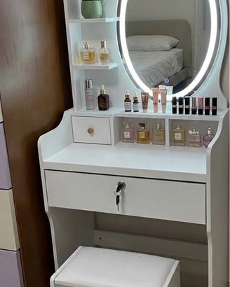 Postazione trucco scrivania con luce LED touch