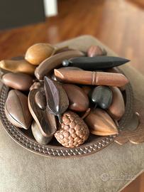 Piatto decorativo in legno con frutta