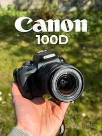 Fotocamera Canon 100D + Obiettivo e  Schermo Touch