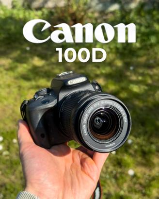 Fotocamera Canon 100D + Obiettivo e  Schermo Touch