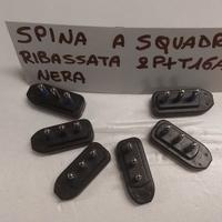 S-124  Spina a squadra ribassata  nera  16A 10pz.