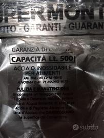 Serbatoio acciaio inox per vino