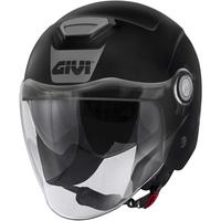 CASCO JET MOTO GIVI 12.5 NERO VISIERA PARASOLE