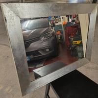 specchio cornice argento 