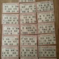 cartelle tombola vintage primi 900lotto