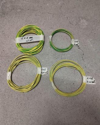 Cavi 1x6mm² giallo-verde