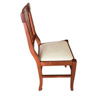 Set 4 sedie in legno massello color ciliegio