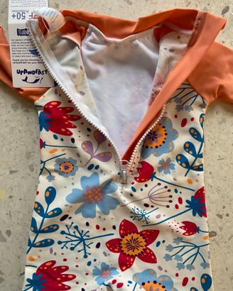 Costume da Bagno Intero 3-6M Bambina con cappello