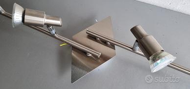 Lampadario LED da parete con 4 faretti