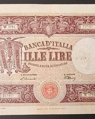 MILLE 1000 LIRE BARBETTI GRANDE M  14/4/1948