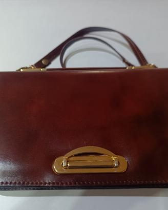 borsa pelle bordeaux 