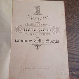 Libretto Stato civile compilato (La Spezia,1906)