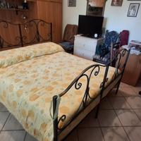 letto in ferro battuto + rete a doghe