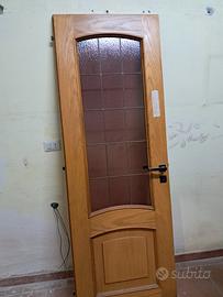 Porte per   interno bussole in legno con vetro