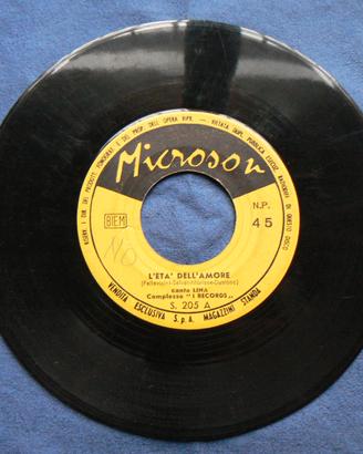 45 giri vinile l'età dell'amore- era d'estate
