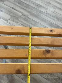 Panche usate in legno/metallo – con segni di usura