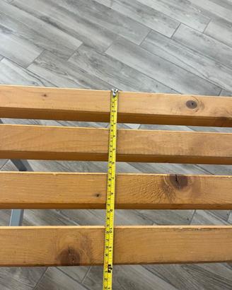 Panche usate in legno/metallo – con segni di usura
