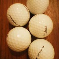5 palline da golf seminuove