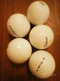 5 palline da golf seminuove