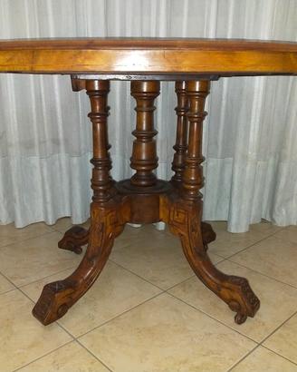 Tavolo Ovale Intarsiato 