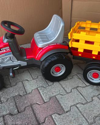Trattore PEG PEREGO "Mini Tony Tigre"con rimorchio