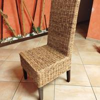 4 sedie intreccio banano