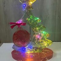 Albero di Natale in resina con led