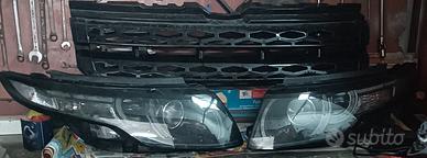 FARI EVOQUE LED TOTAL BLACK+ GRIGLIA ANTERIORE 