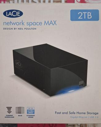 LaCie Network Space Max 2TB (Neil Poulton) - Usato