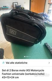 Set di 2 borse identiche  iXS (serbatoio/sella)