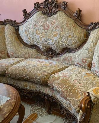 Divano classico + 2 poltrone – stile barocco,