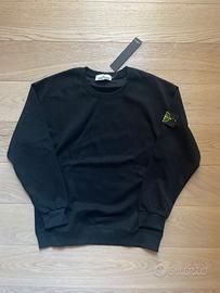 felpa girocollo Stone Island nero tagliaL slim fit