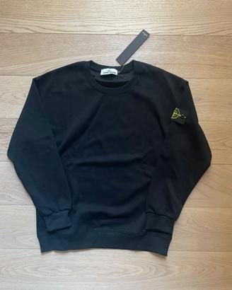 felpa girocollo Stone Island nero tagliaL slim fit
