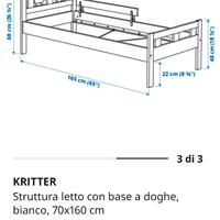 Letto ikea buonissime condizioni già smontato (ved
