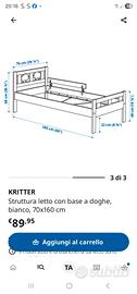 Letto ikea buonissime condizioni già smontato (ved
