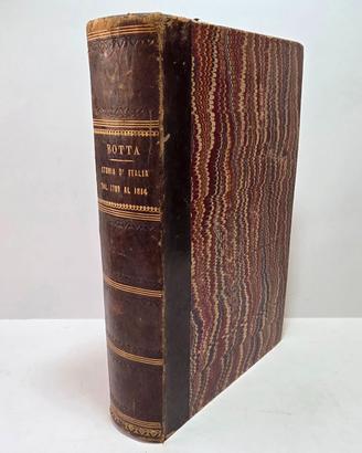 Libro Antico 1834 - Storia D'Italia Carlo Botta