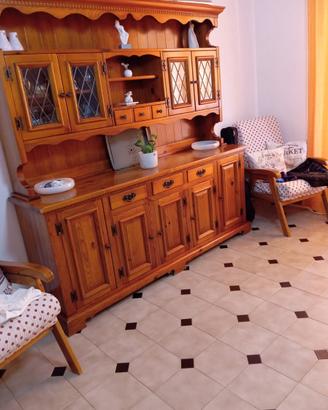 Credenza stile Old America in legno massello