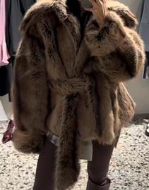 Giacca in pelliccia ecologica Silence Limited