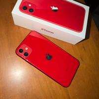 Iphone 11 rosso 64 GB + 6 cover