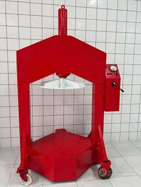 Pressa idraulica verticale rossa da 70