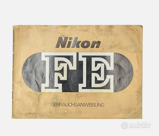 Nikon FE Manuale Istruzioni Originale Tedesco