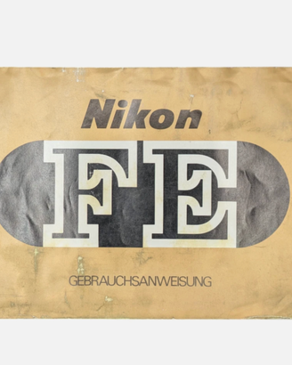 Nikon FE Manuale Istruzioni Originale Tedesco
