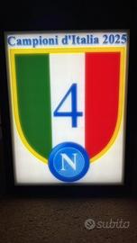 Litofania scudetto napoli 2025