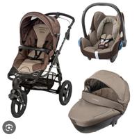 Trio piu sdraietta e seggiolone .