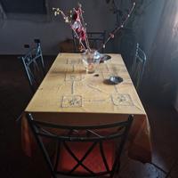 Tavolo di Vetro con 4 Sedie